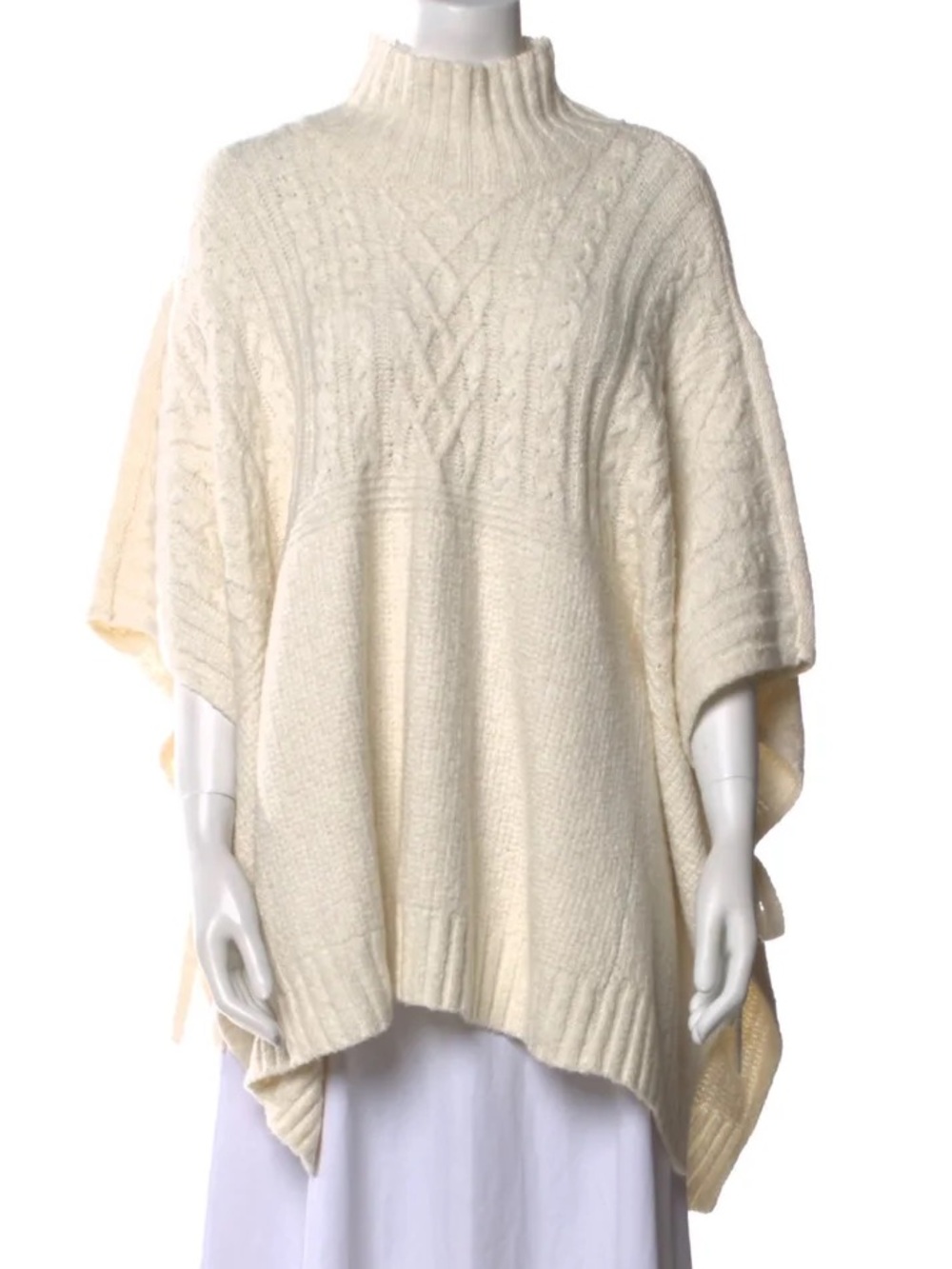 UGG $130 • 36” PTP • 2019 Cream Cable-Knit Poncho Sweater•  new with tags - Picture 4 of 10